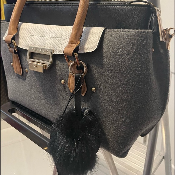 River island grey/black/white. Shoulder bag - Picture 2 of 6